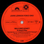 John Lennon & Yoko Ono – Milk And Honey (Plak) 1984 Almanya baskı