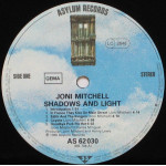 Joni Mitchell – Shadows And Light (2 x LP) 1980 Germany