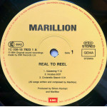 Marillion ‎– Real To Reel (Plak) 1984 Avrupa Baskı