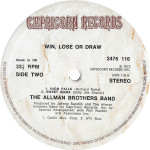 The Allman Brothers Band – Win, Lose Or Draw (Plak) 1975 UK 