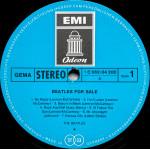 The Beatles ‎– Beatles For Sale (Plak) 1972 Alman Baskı