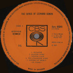 Leonard Cohen – Songs Of Leonard Cohen [ LP, Album ] 1971 UK 