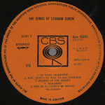 Leonard Cohen – Songs Of Leonard Cohen [ LP, Album ] 1971 UK 