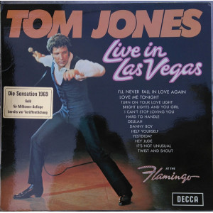 Tom Jones – Live In Las Vegas (LP) 1969 Germany