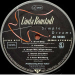 Linda Ronstadt – Simple Dreams (LP) 1977 Germany
